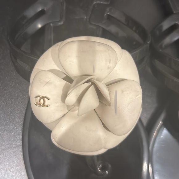 Chanel Flip Flop Jelly with Camelia 37 - Picture 2 of 3